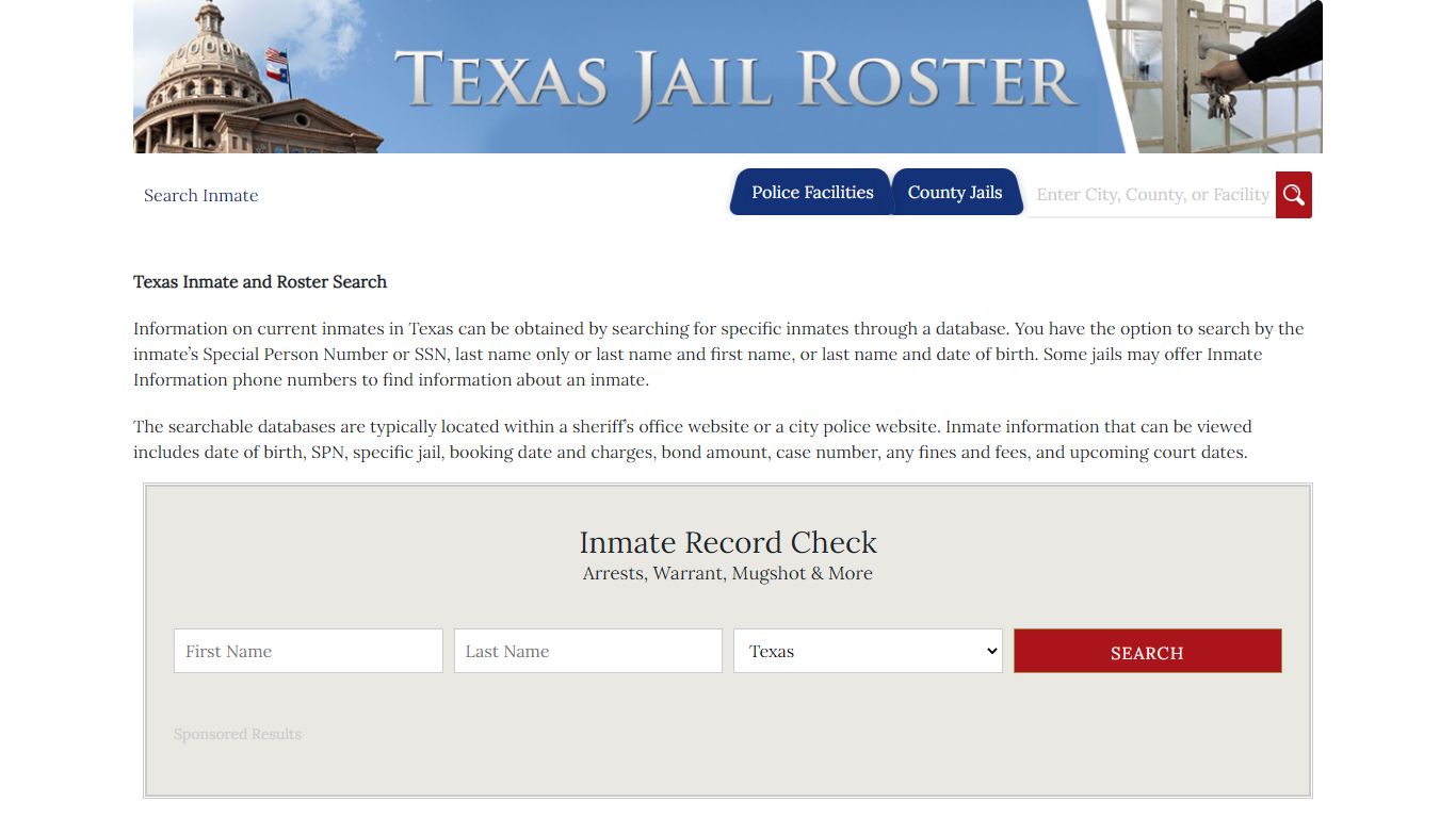 Pasadena Arrests and Warrants | Jail Roster Search
